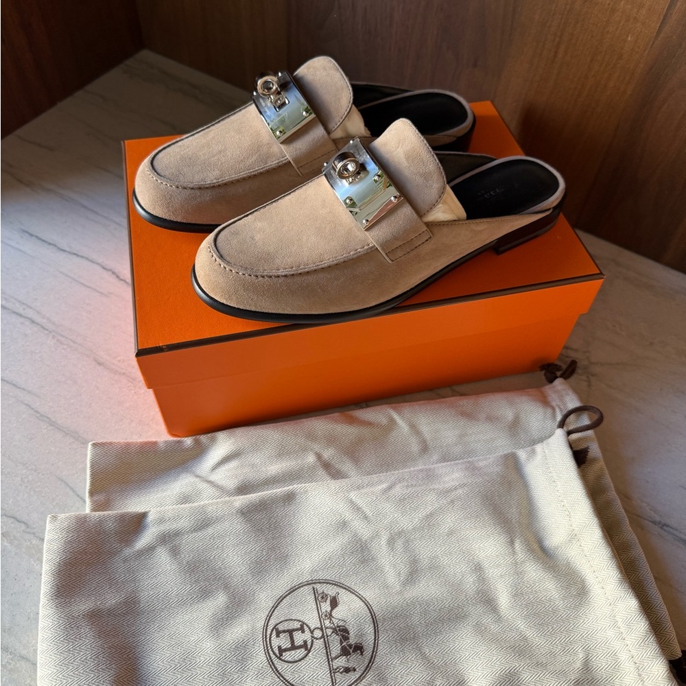 Hermès Iota Mule - Beige Sable